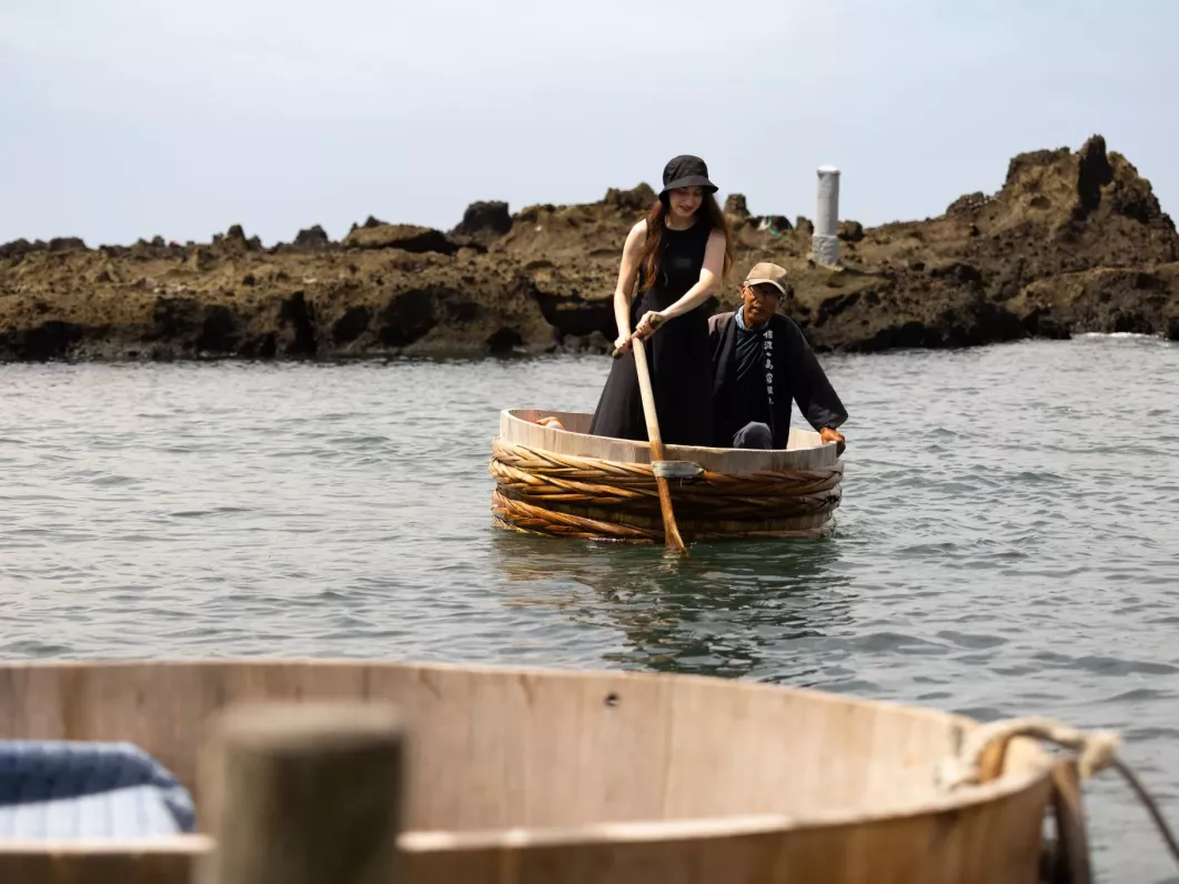 An enchanting Taraibune boat ride off the coast of Sado Island