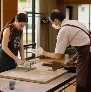 Hegi soba-making, a regional delicacy